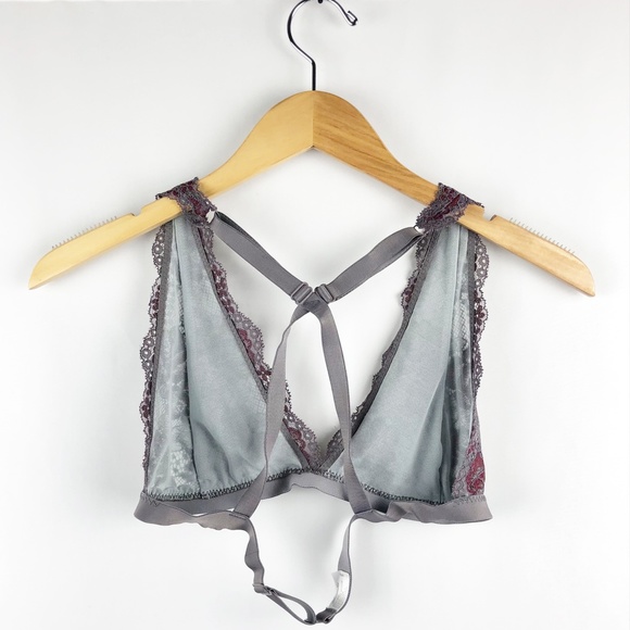 Youmita Floral Lace Crossback Overlayed Bralette - Picture 4 of 6
